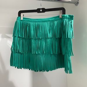 Fringe mini skirt by Zara